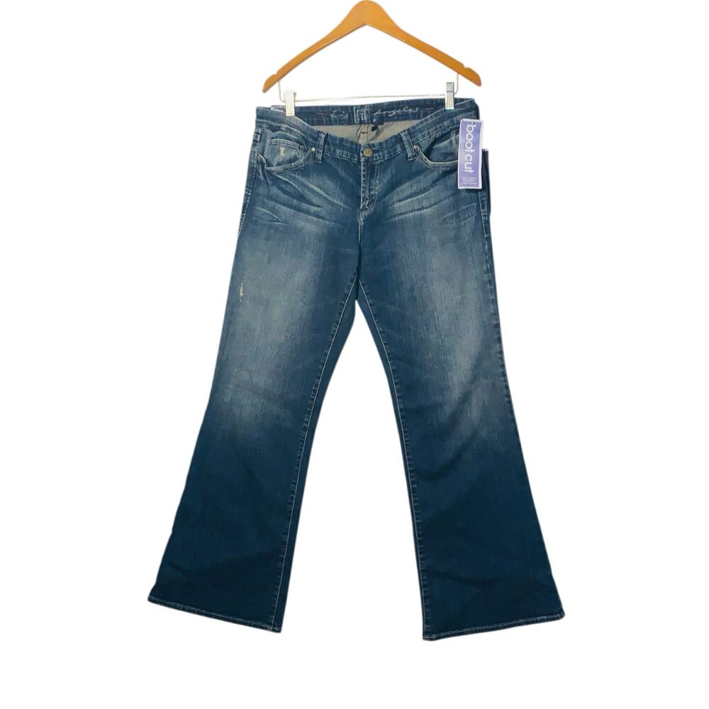 !It Jeans Diva Dark Blue Flare Jeans Size 32 - Picture 2 of 9